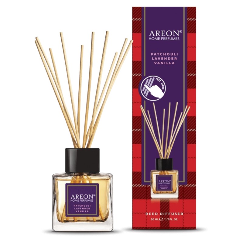 AREON Home Perfume Αρωματικό Χώρου Με Στικς 50ml #Patchouli, Lavender & Vanilla