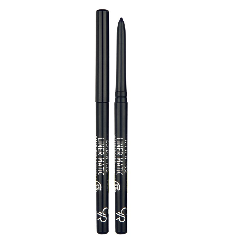 Golden Rose Liner Matic Waterproof Eye Pencil - Αδιάβροχο Μηχανικό Μολύβι Ματιών – #201 BLACK