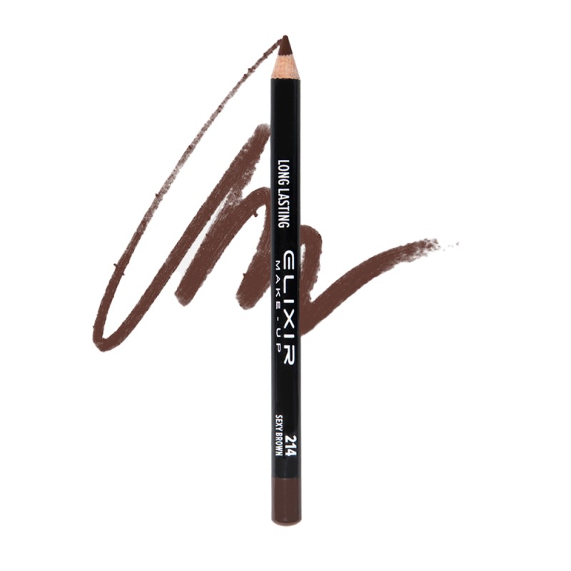 Elixir Ξύλινο Αδιάβροχο Μολύβι ματιών – #214 (Sexy Brown)