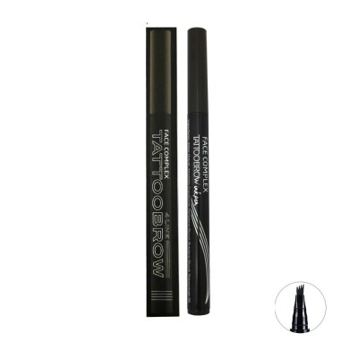 Face Complex Tatto Brow 4 Line Eyebrow pencil – #Black