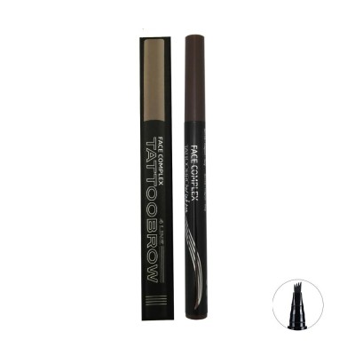 Face Complex Tatto Brow 4 Line Eyebrow pencil – #Brunette