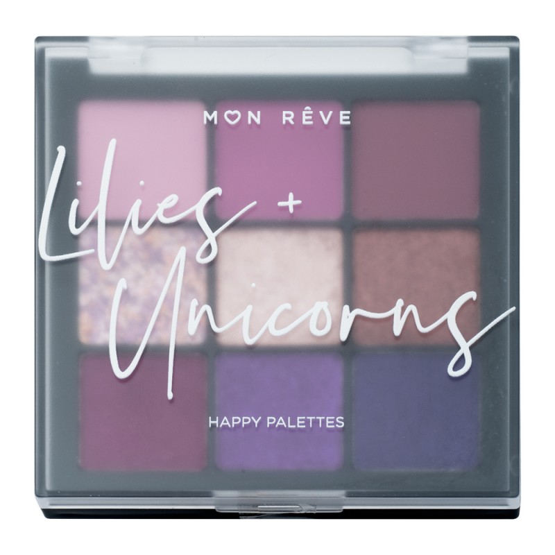 Mon Reve Happy Palettes - Παλέτα Σκιών 9 Αποχρώσεων 15gr #04 Lilies + Unicorns
