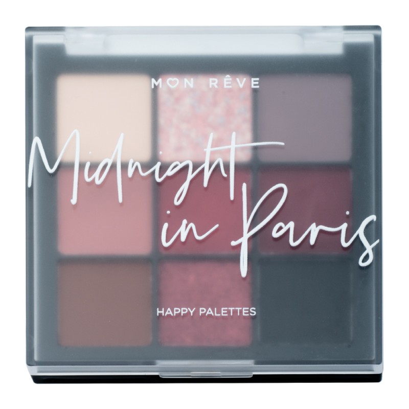 Mon Reve Happy Palettes - Παλέτα Σκιών 9 Αποχρώσεων 15gr #02 Midnight in Paris
