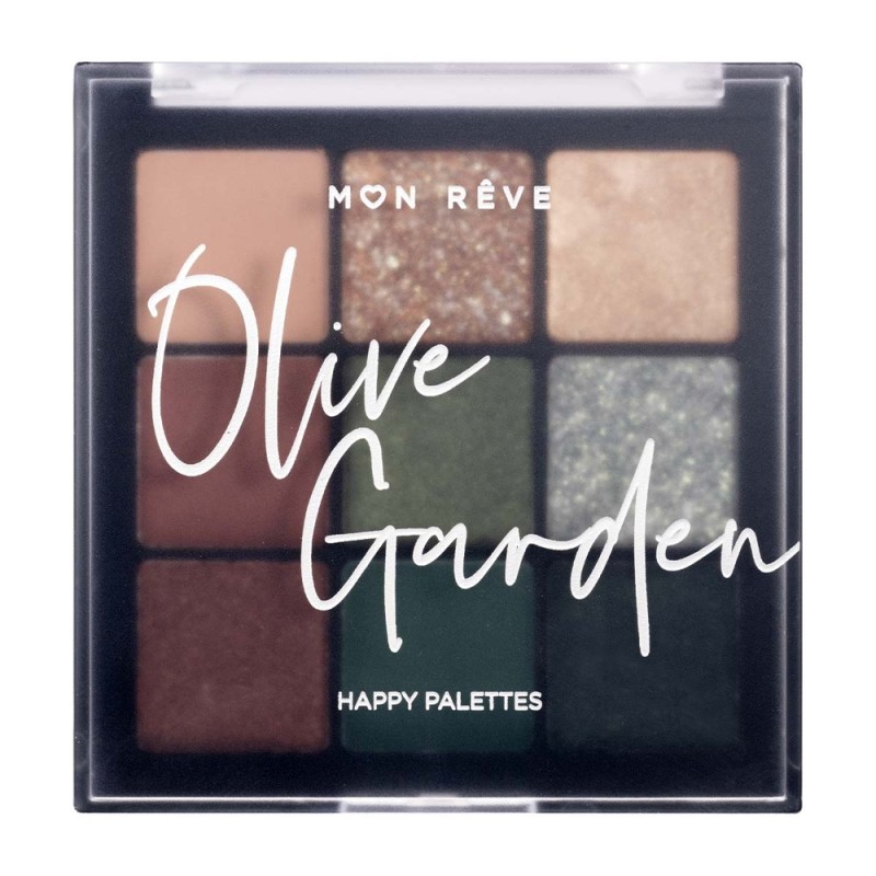 Mon Reve Happy Palettes - Παλέτα Σκιών 9 Αποχρώσεων 15gr #06 Olive Garden