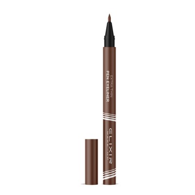 Elixir Extra Thin Pen Eyeliner 1ml #002 BROWN CAFE