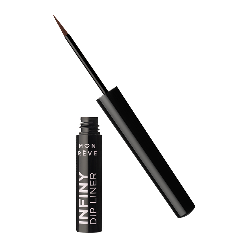 Mon Reve Infiny Dip Liner - Αδιάβροχο Υγρό Eyeliner Μεγάλης Διάρκειας 2ml #13 Brown Black