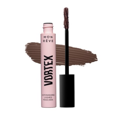 Mon Reve Vortex Mascara - Μάσκαρα για Έντονο Όγκο & Απόλυτο Διαχωρισμό 12ml #02 Real Brown