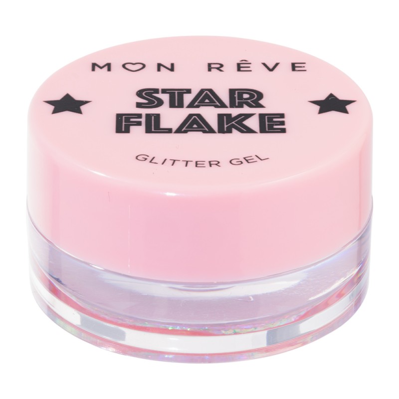 Mon Reve Starflake Glitter Gel - Gel Πολλαπλών Χρήσεων για Έντονη Λάμψη 4gr #01 MERMAID