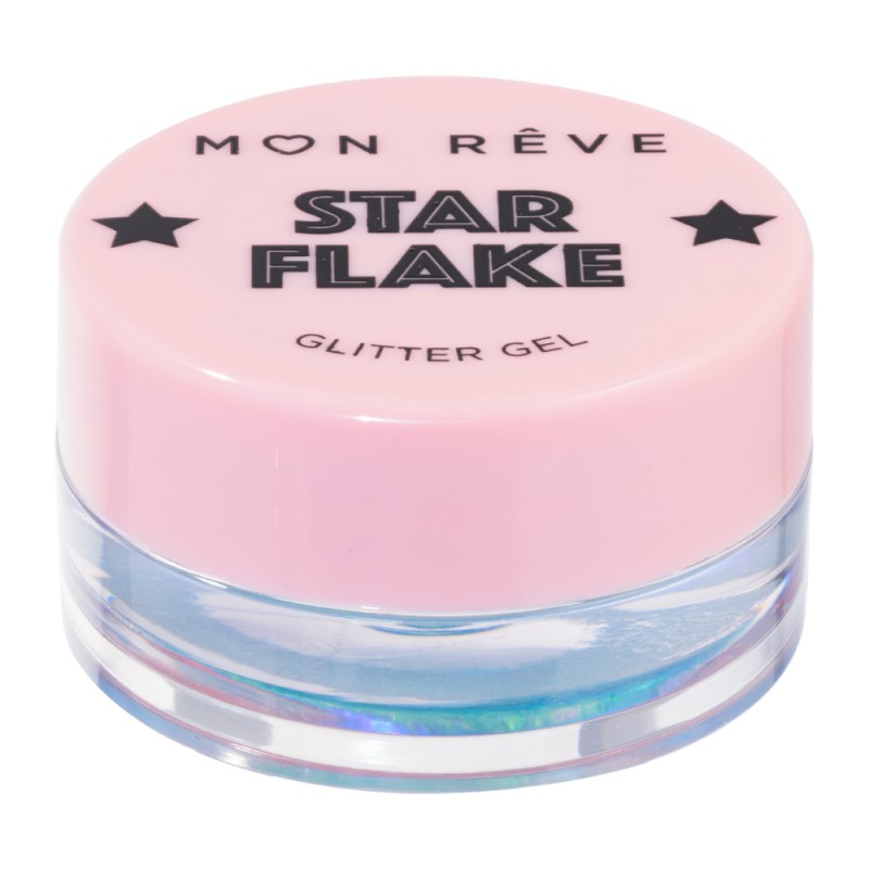 Mon Reve Starflake Glitter Gel - Gel Πολλαπλών Χρήσεων για Έντονη Λάμψη 4gr #02 HONEYMOON