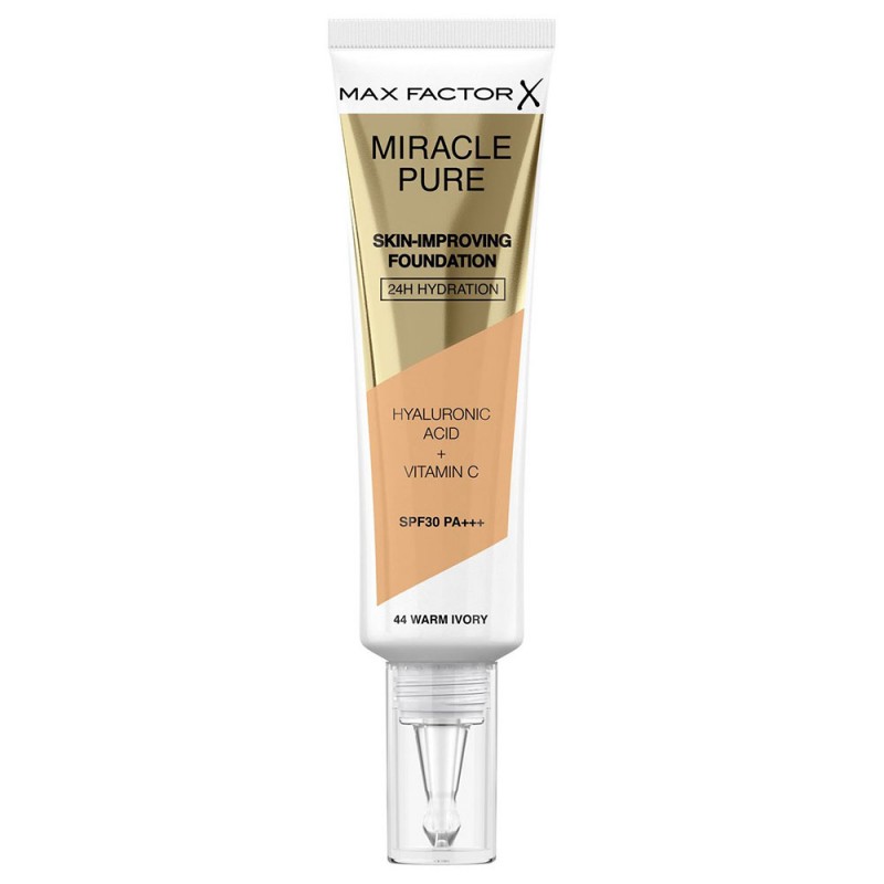 Max Factor Miracle Miracle Pure SPF30 Skin Improving Foundation 30ml - 044 Warm Ivory