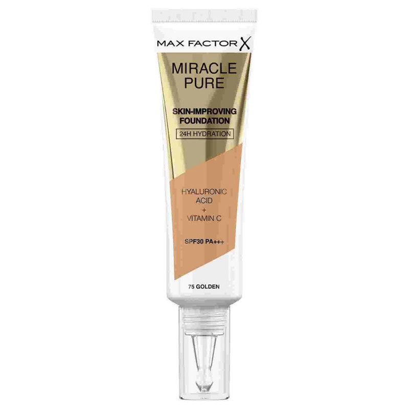 Max Factor Miracle Miracle Pure SPF30 Skin Improving Foundation 30ml - 075 Golden