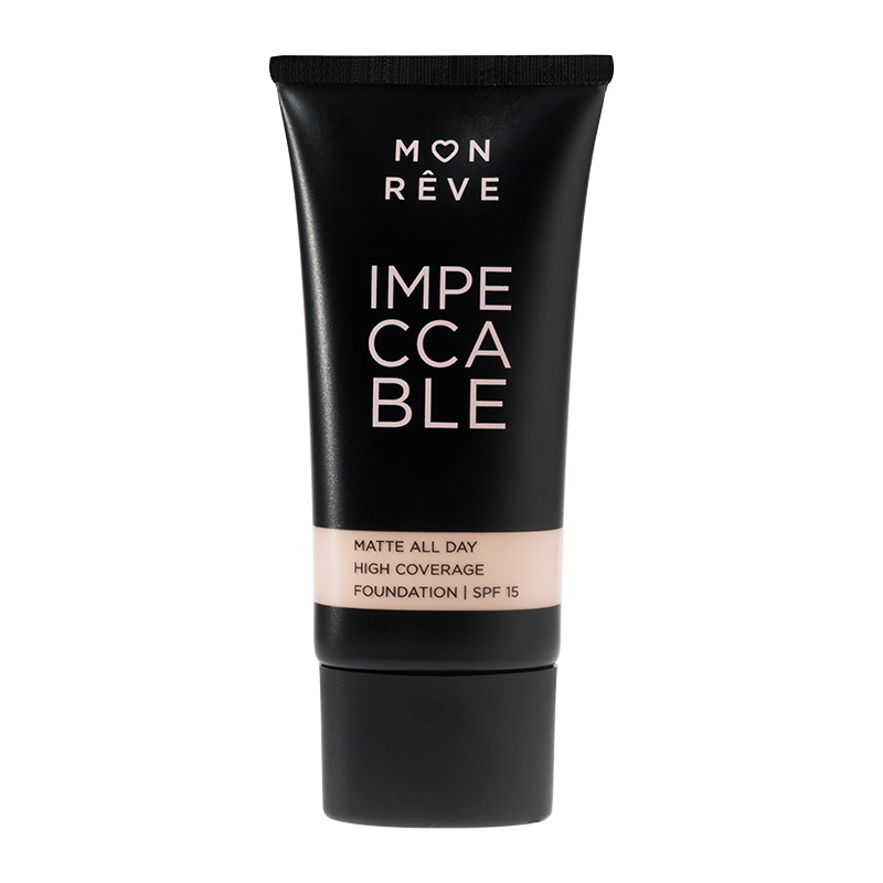 Mon Reve Impeccable Foundation 30ml - Υψηλή Κάλυψη & Ματ Φινίρισμα #102