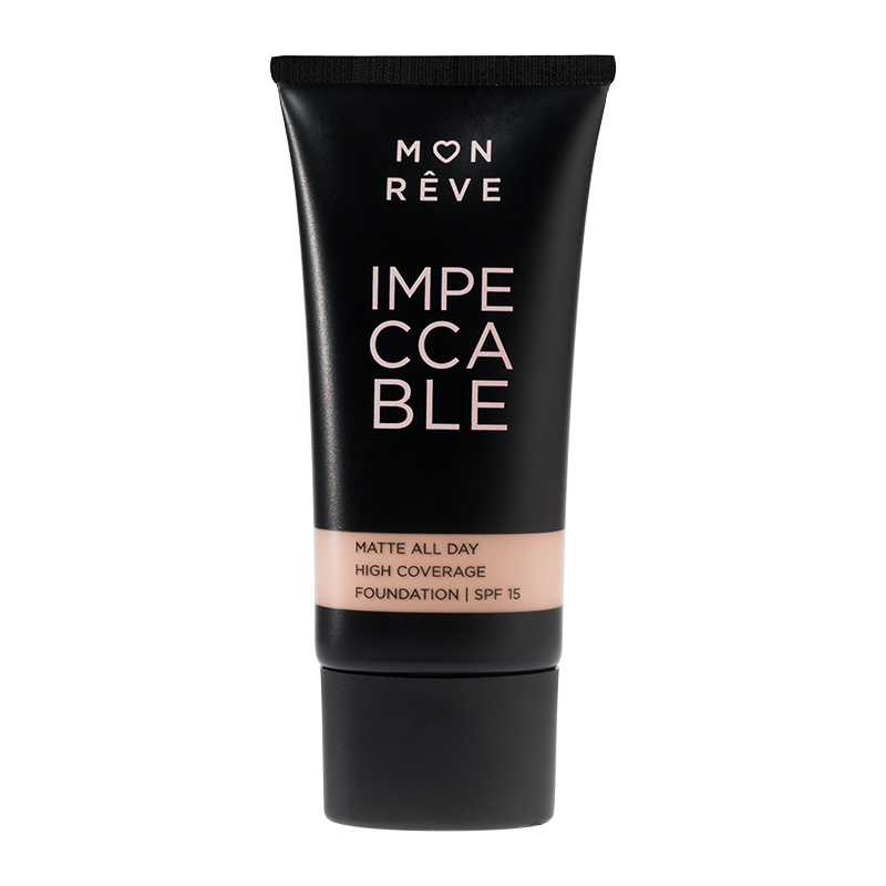 Mon Reve Impeccable Foundation 30ml - Υψηλή Κάλυψη & Ματ Φινίρισμα #108