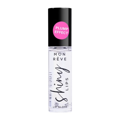 Mon Reve Shiny Lips - Ενυδατικό Lip Gloss για 3D Λάμψη & Όγκο 5ml – #09 CLEAR VOLUME