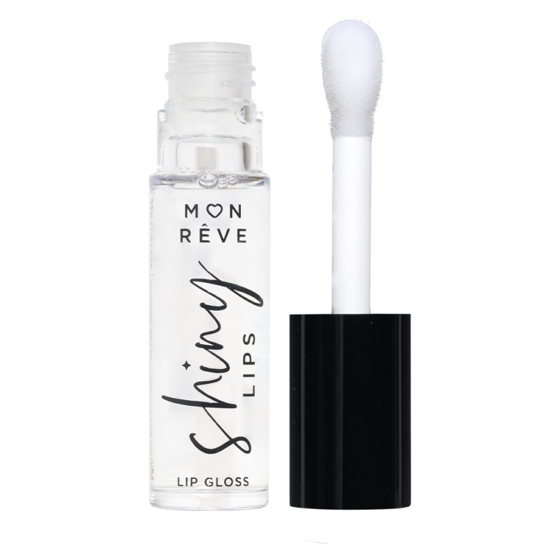 Mon Reve Shiny Lips - Ενυδατικό Lip Gloss για 3D Λάμψη & Όγκο 5ml – #01 CLEAR