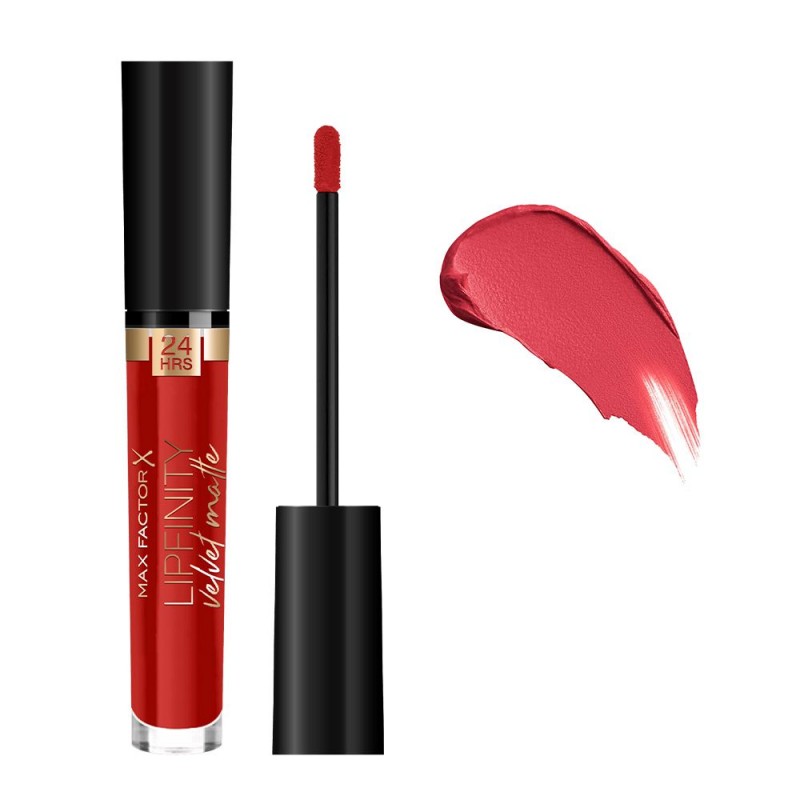 Max Factor Lipfinity Velvet Matte Liquid Lipstick 3.5ml #025 Red Luxury