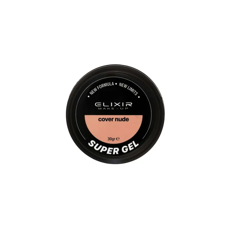 Elixir Make-Up Super Builder Gel 30gr - Gel Χτισίματος & Φυσικής Ενίσχυσης #909E Cover Nude