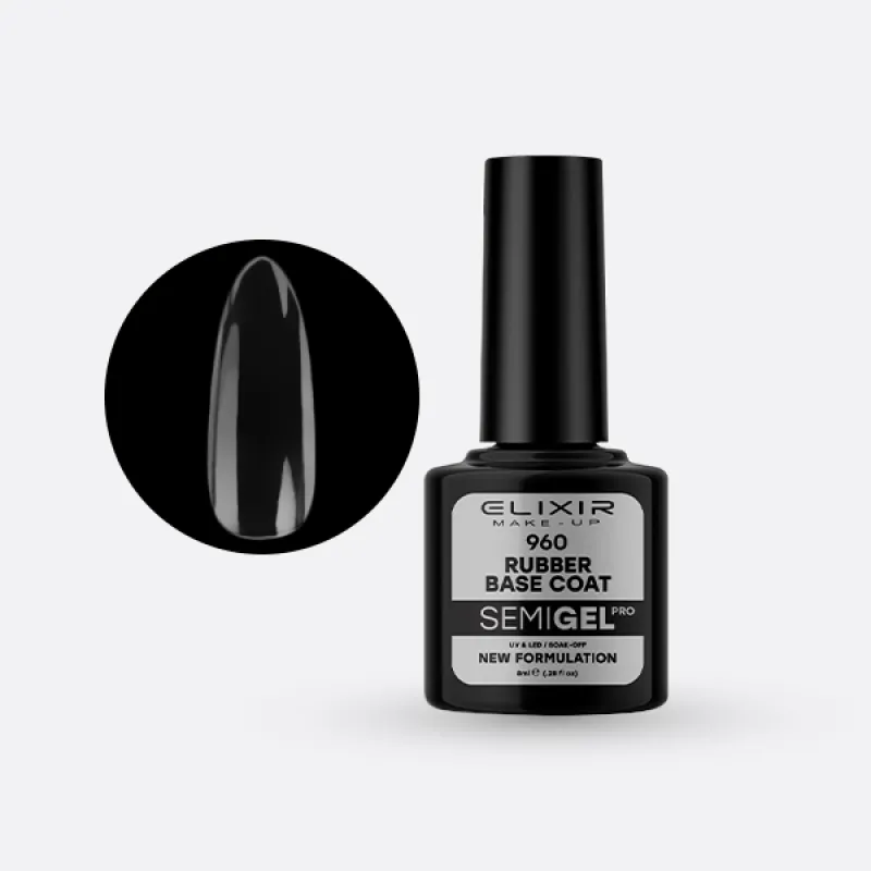 Elixir Semi Gel Ημιμόνιμο Βερνίκι 8ml – #960 (RUBBER BASE COAT) Elixir Semi Gel Ημιμόνιμο Βερνίκι 8ml – #960 (RUBBER BASE COAT)