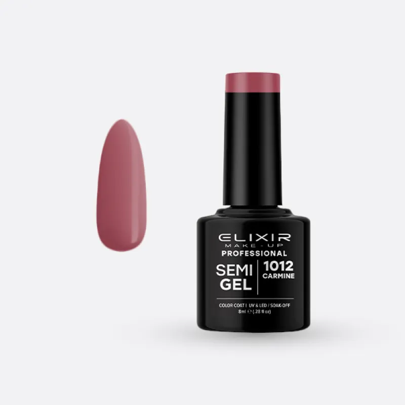 Elixir Semi Gel Ημιμόνιμο Βερνίκι 8ml – #1012(CARMINE) Elixir Semi Gel Ημιμόνιμο Βερνίκι 8ml – #1012(CARMINE)