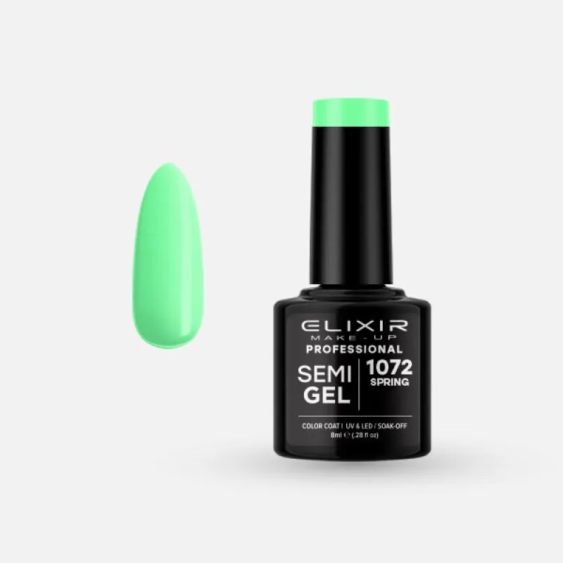 Elixir Semi Gel Ημιμόνιμο Βερνίκι 8ml – #1072 (SPRING) Elixir Semi Gel Ημιμόνιμο Βερνίκι 8ml – #1072 (SPRING)