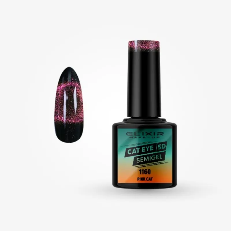 Elixir Semi Gel Ημιμόνιμο Βερνίκι CAT EYE 5D 8ml – #1160 (PINK CAT) Elixir Semi Gel Ημιμόνιμο Βερνίκι CAT EYE 5D 8ml – #1160 (PINK CAT)