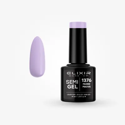 Elixir Semi Gel Ημιμόνιμο Βερνίκι 8ml – #1376 FADED MAUVE