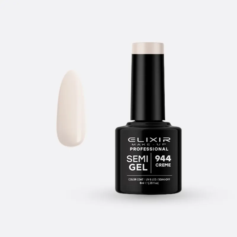 Elixir Semi Gel Ημιμόνιμο Βερνίκι 8ml – #944 (CREME) Elixir Semi Gel Ημιμόνιμο Βερνίκι 8ml – #944 (CREME)