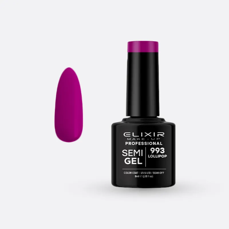 Elixir Semi Gel Ημιμόνιμο Βερνίκι 8ml – #993 (LOLLIPOP) Elixir Semi Gel Ημιμόνιμο Βερνίκι 8ml – #993 (LOLLIPOP)