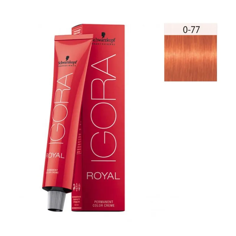 Schwarzkopf Igora Royal 60ml #0-77 Χάλκινο Μίξτον Schwarzkopf Igora Royal 60ml #0-77 Χάλκινο Μίξτον