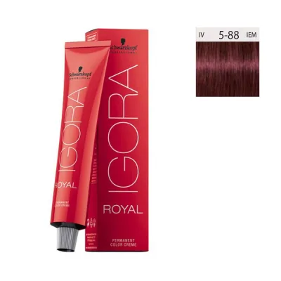 Schwarzkopf Igora Royal 60ml #5-88 Καστανό Ανοιχτό Εντονο Κόκκινο