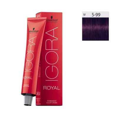 Schwarzkopf Igora Royal 60ml #5-99 Καστανό Ανοιχτό Εντονο Βιολέ