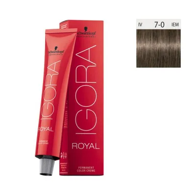 Schwarzkopf Igora Royal 60ml #7-0 Ξανθό Μεσαίο