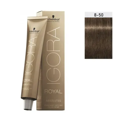 Schwarzkopf Igora Royal Absolutes 60ml #8-50 ΞΑΝΘΟ ΑΝΟΙΧT.ΧΡΥΣΟ ΦΥΣΙΚΟ