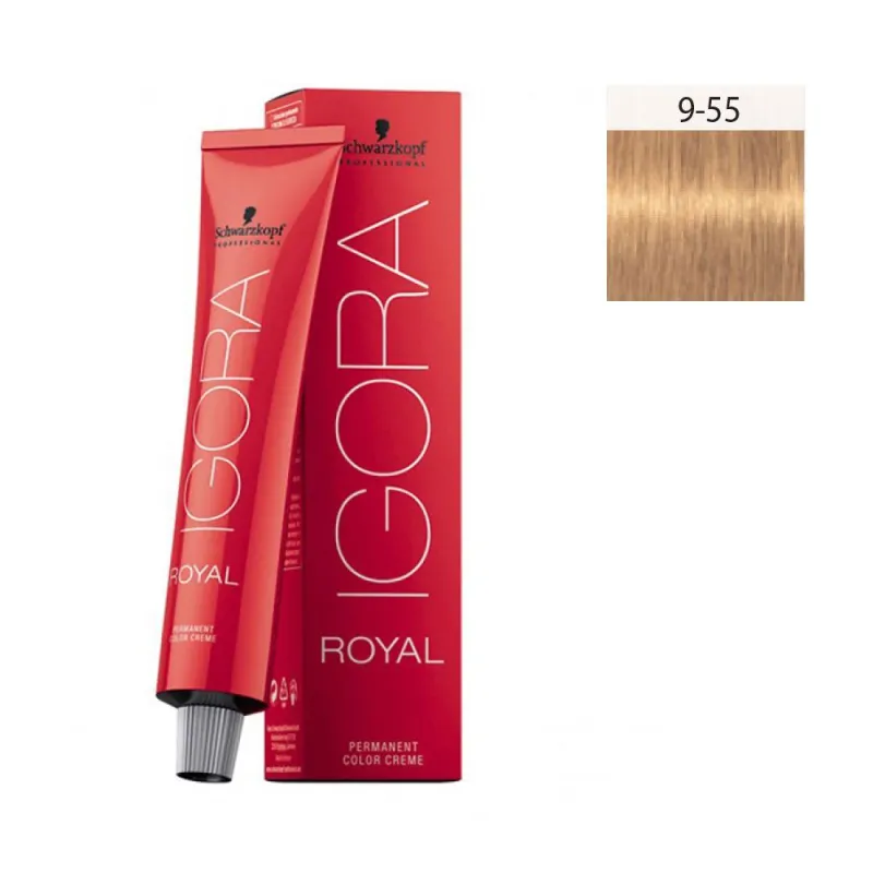 Schwarzkopf Igora Royal 60ml #9-55 Ξανθό Πολύ Ανοιχτό Έντονο Χρυσό Schwarzkopf Igora Royal 60ml #9-55 Ξανθό Πολύ Ανοιχτό Έντονο Χρυσό
