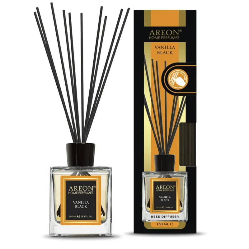 AREON Home Perfume Αρωματικό Χώρου Με Στικς 150ml #Vanilla Black AREON Home Perfume Αρωματικό Χώρου Με Στικς 150ml #Vanilla Black