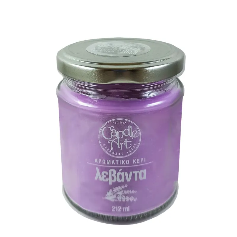 Candle Art Αρωματικό Κερί 38h 212ml #Λεβάντα Candle Art Αρωματικό Κερί 38h 212ml #Λεβάντα