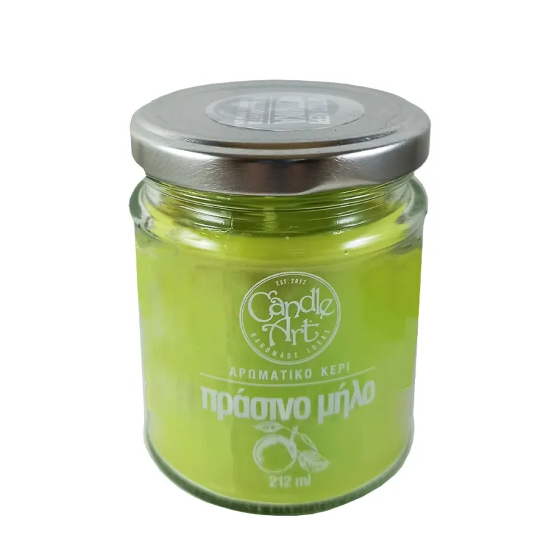Candle Art Αρωματικό Κερί 38h 212ml #Πράσινο Μήλο Candle Art Αρωματικό Κερί 38h 212ml #Πράσινο Μήλο