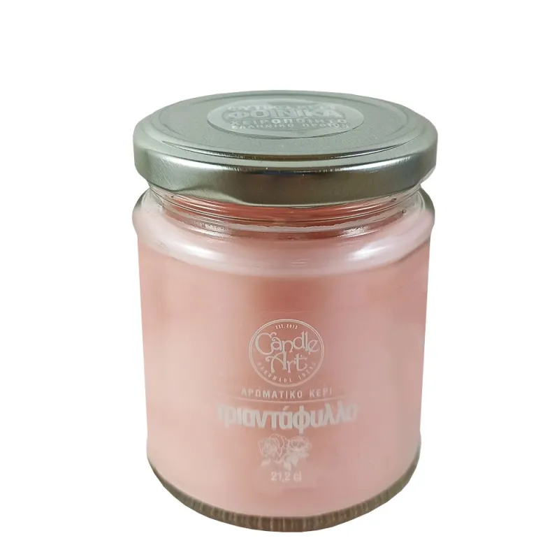 Candle Art Αρωματικό Κερί 38h 212ml #Τριαντάφυλλο Candle Art Αρωματικό Κερί 38h 212ml #Τριαντάφυλλο