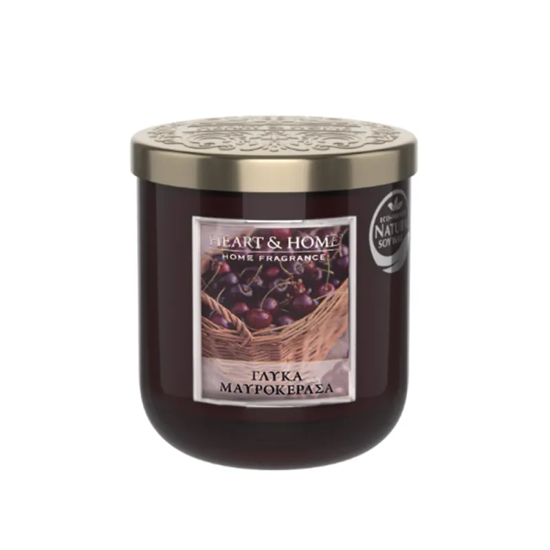 Heart and Home Αρωματικό Κερί 30h 115gr #Γλυκά Μαυροκέρασα Heart and Home Αρωματικό Κερί 30h 115gr #Γλυκά Μαυροκέρασα