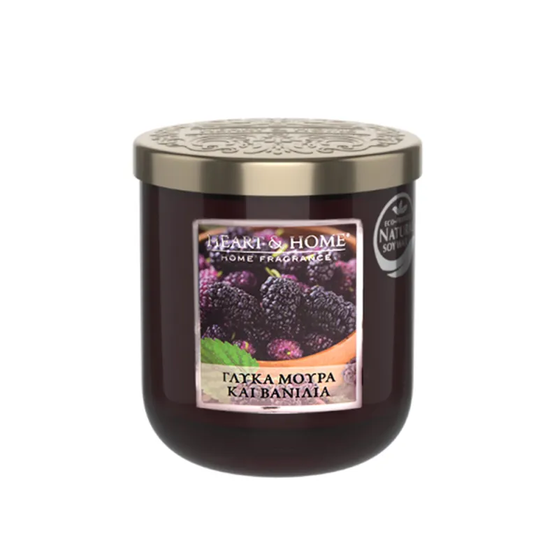 Heart and Home Αρωματικό Κερί 30h 115gr #Γλυκά Μούρα & Βανίλια Heart and Home Αρωματικό Κερί 30h 115gr #Γλυκά Μούρα & Βανίλια