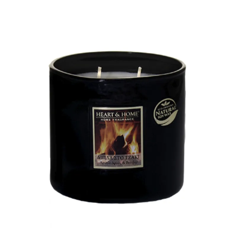 Heart and Home Αρωματικό Κερί με Διπλό Φυτίλι 40h 230gr #Δίπλα στο Τζάκι Heart and Home Αρωματικό Κερί με Διπλό Φυτίλι 40h 230gr #Δίπλα στο Τζάκι