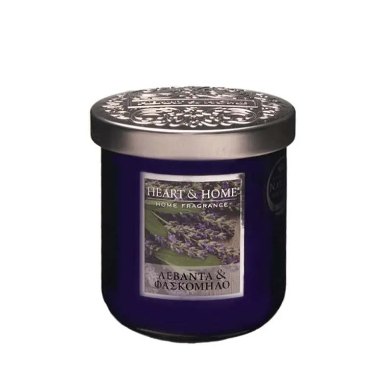 Heart and Home Αρωματικό Κερί 30h 115gr #Λεβάντα Φασκόμηλο Heart and Home Αρωματικό Κερί 30h 115gr #Λεβάντα Φασκόμηλο