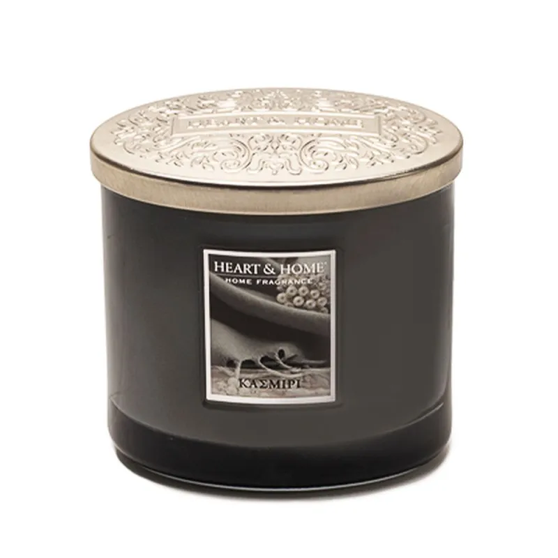 Heart and Home Αρωματικό Κερί με Διπλό Φυτίλι 40h 230gr #Κασμίρι Heart and Home Αρωματικό Κερί με Διπλό Φυτίλι 40h 230gr #Κασμίρι