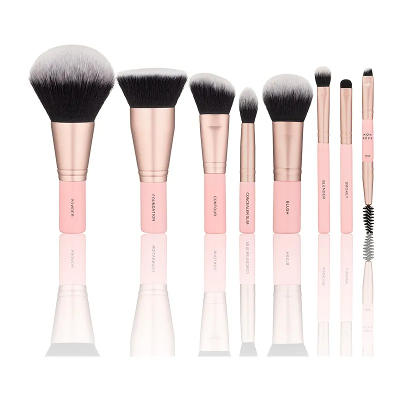 Mon Reve Les Petits 8 PCS Brush Set - Ολοκληρωμένο Σετ 8 Mini Πινέλων με Νεσεσέρ