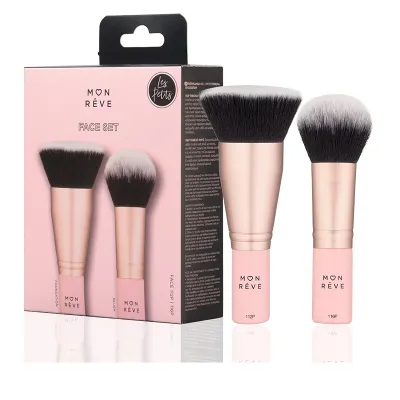 Mon Reve Les Petits Face Set - Σετ 2 Mini Πινέλων Προσώπου για Βάση & Ρουζ