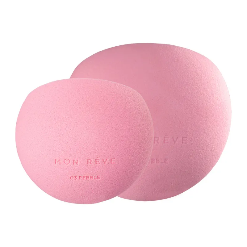 Mon Reve Makeup Sponge - Πολυμορφικό Σφουγγαράκι Μακιγιάζ με Κοφτή Άκρη – #03 Slanted Pebble