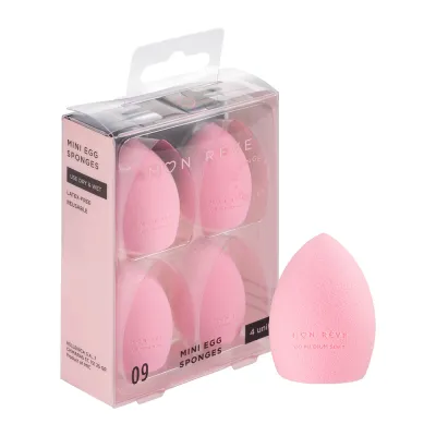 Mon Reve Makeup Sponge - Σετ 4 Μίνι Σφουγγαράκια Μακιγιάζ για Στοχευμένη Κάλυψη – #09 Mini Egg Sponges
