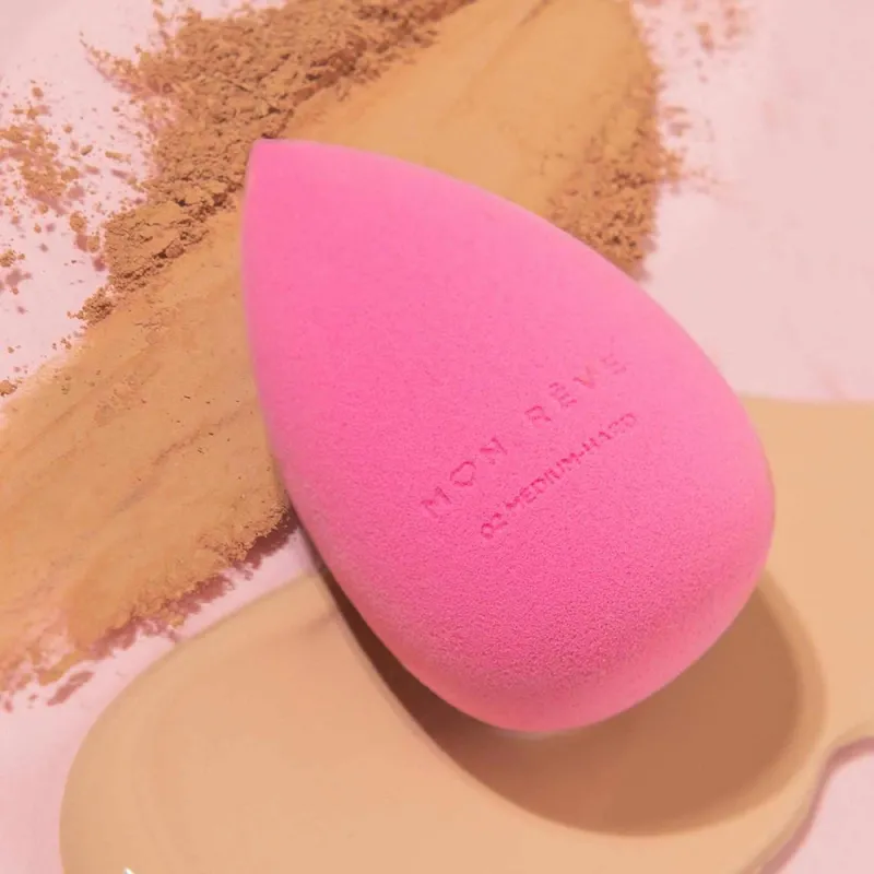 Mon Reve Makeup Sponge - Σταθερό Σφουγγαράκι Μακιγιάζ για Υψηλή Κάλυψη – #02 Medium Hard