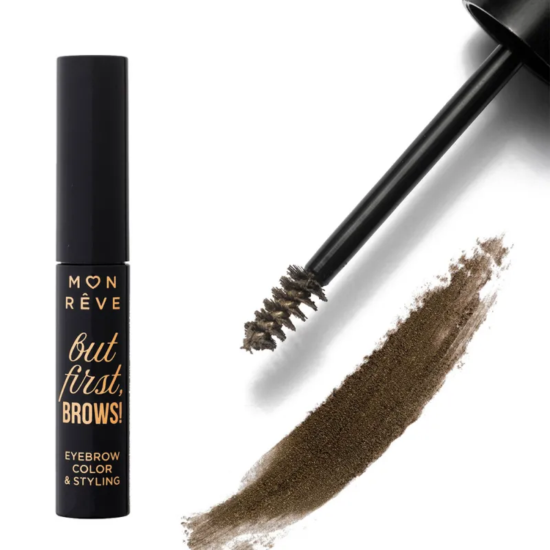 Mon Reve But First, Brows! - Αδιάβροχη Μάσκαρα Φρυδιών με Χρώμα 4ml #02
