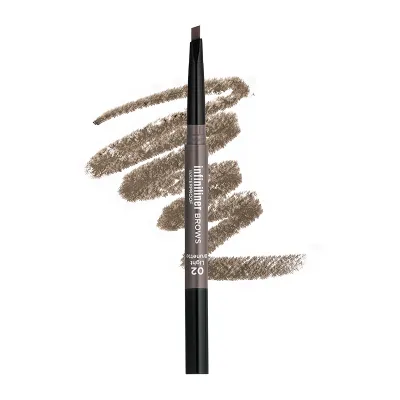 Mon Reve Infiniliner Gel Brow Pencil - Αδιάβροχο Μηχανικό Μολύβι Φρυδιών 0.3g #02 Light Brunette